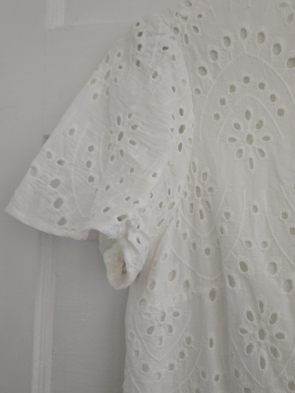 Embroidered Mini Shift Dress - Picture 3 of 8